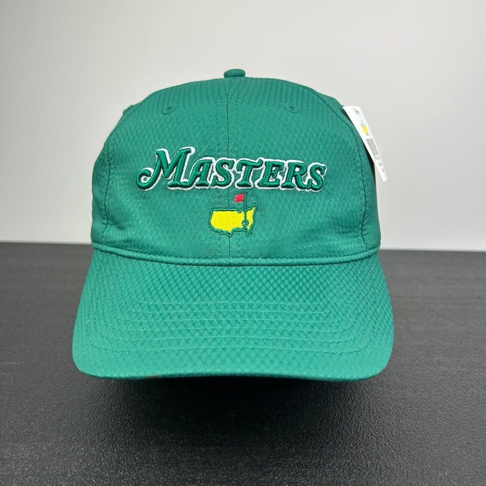 Masters Performance Map Textured Hat Cap Strap Back Adjustable 2022 NEW W TAGS